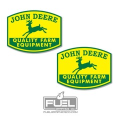 Farming, Tractor, Combine Implement Premium Decal Set – Yellow & Green Vintage