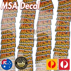 MSA STICKER DECAL RACING TEAM, TOOLBOX MECHANIC