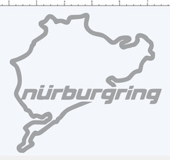 Nurburgring sticker Funny fits JDM BMW Mustang honda race car track window decal