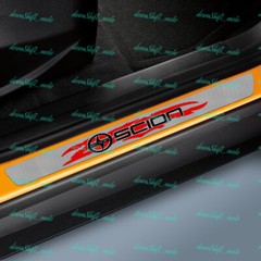 4PCS Carbon Fiber Car Door Scuff Sill Cover Panel Step Protector For SCION NEW