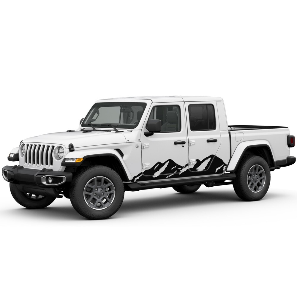 Side door mountains graphics stickers decal compatible with Jeep Gladiator