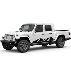 Side door mountains graphics stickers decal compatible with Jeep Gladiator