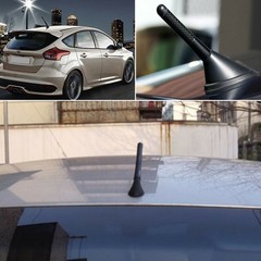 1/2set 3″ Car Carbon Fiber Radio Aerial Bee Sting Mast Antenna Arial Black