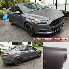 Air Free Full SUV Car Wrap Matte Chrome Satin Metal Vinyl Sticker Grey 65FT BO