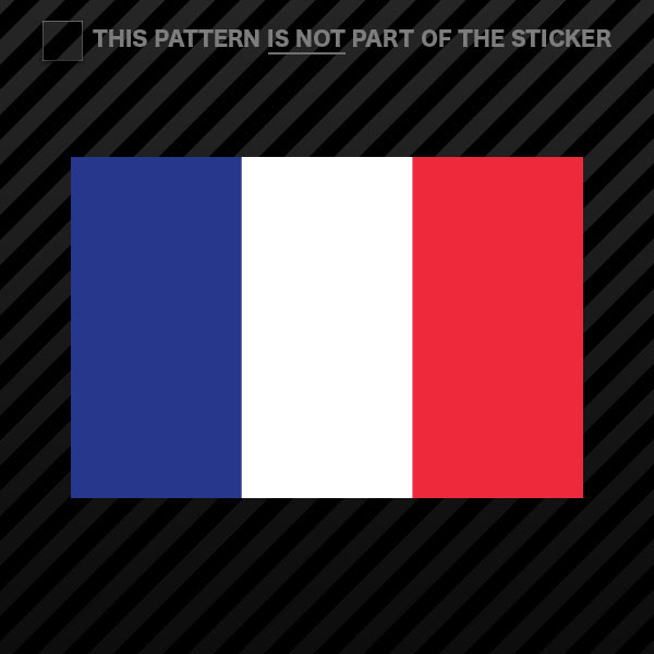 French Flag Sticker Self Adhesive Vinyl France