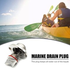 Stainless Steel Drain Plug Bung Hole Drainage Marine Dinghy Garboard
