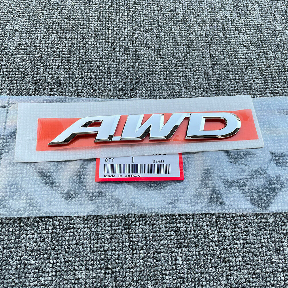GENUINE Silver AWD Badge Rear Trunk Emblem FOR HONDA HRV CRV PILOT/RIDGELINE