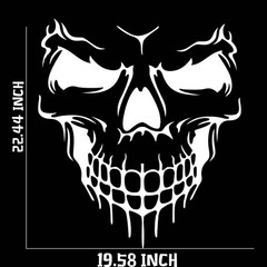 Skull Hood Decal large 22″ Graphic sticker Car Truck Trailer Boat Vinyl Pro Made