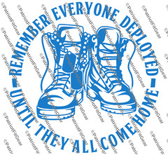 Remember Everyone Deployed,RED,Support Our Troops,,Military,Custom Vinyl Decal
