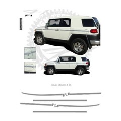 Toyota FJ Cruiser F-1 Graphic Kit – Metallic Silver