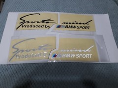 BMW Sports Mind Silver Or Black Sticker / Decal 11″ Pair