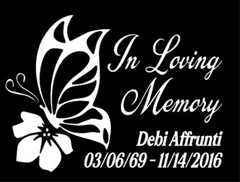In Loving Memory Butterfly Decal, Custom In Memory of Butterfly Sticker 6 x 4.8