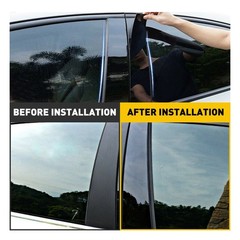 1/2set Glossy Pillar Posts Door Trim Cover For Toyota Corolla 2014-2018 Window H