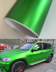 50FT x 5FT Metallic Matte Satin Chrome Vinyl For Full Vehicle Wrap Sticker Green