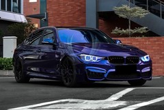 Gloss Metallic Royal Indigo Blue PPF Paint Protection Film Dry Wet Vinyl Wrap