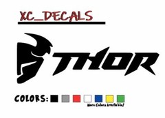THOR (x2) Pair Decal Vinyl Logo Windshield Sticker Graphics Motocross Racing ATV