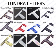 Domed 3D Raised Tailgate Insert Letters Decal for 2014-2020 Toyota Tundra