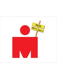 3″ x 4″ Iron Man Marathon Running Triathlon Car Truck Bumper Window Sticker p357