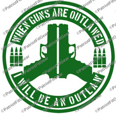 When Guns Are Outlawed,Molon Labe,2A,We The People,Gun Rights,Custom Vinyl Decal