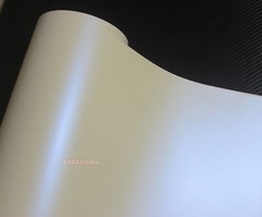 Matte White to Blue Pearl Chameleon Satin Chrome Vinyl Wrap Car Sticker Decal US