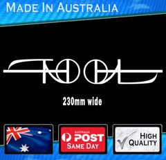 Tool Band style Sticker 230mm wide.
