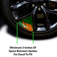 6x For 16″-21″Reflective Car Wheel Rim Vinyl Decal Sticker Accessories 3 Colors