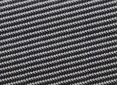 7-Inch Width Gloss Black 5D Carbon Fiber w/Red Rally Stripe Vinyl Graphics Decal