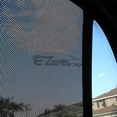 【One Way Vision】 Black Perforated Print Media Vinyl Window Sticker Sheet Film