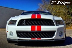 Ford MUSTANG Duel Twin 5″ Racing Stripes Vinyl Graphic Decal Sticker 36 FEET