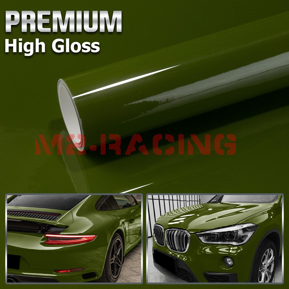 High Gloss Glossy Car Vinyl Wrap Sticker Decal Sheet Film Adhesive Air Release