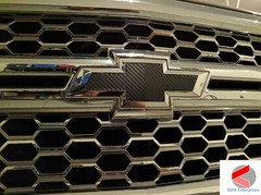 Precut Bowtie Overlay DECALS for Chevy Emblem Front & Rear Set