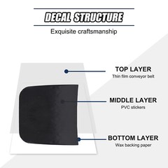 Black Decal Hood Trim Vinyls Decal For Toyot Tundra 2007-2013