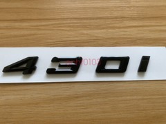 Gloss Black 3D ABS Letters Trunk 430i Emblem Rear Badge for BMW 2017-2022 430i