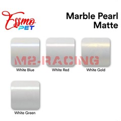PET Marble Pearl Matte White Gold Car Vehicle Vinyl Wrap Decal Sheet Sticker