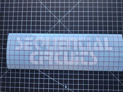 SEQUENTIAL CIRCUITS Decal 10″ x 3″ white vinyl transfer vintage synthesizer