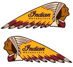 2x INDIAN MOTORCYCLES DECAL STICKER 3M USA MADE TRUCK VEHICLE WINDOW WALL CAR