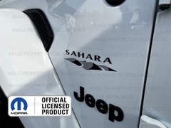 Set 2: 2007 – 2018 Jeep SAHARA JK side fender decals stickers gray black FJ4E5
