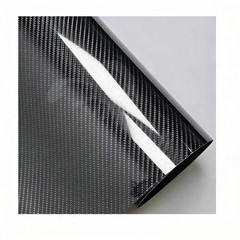 Premium 7D Super Gloss Black Carbon Fiber Vinyl Wrap Bubble Free Air Release 6D