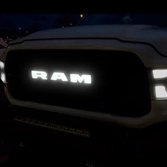 2019-23 RAM Lighted Grille Emblem, Chrome