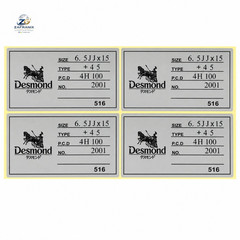 8pcs Desmond Regamaster Rims Wheels Replacement Sticker Waterproof