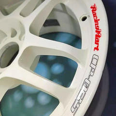 RACING HART CP035 15″ 16″ 4 WHEELS SET 8X DECALS STICKERS REPLACEMENT NEW