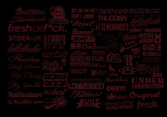 JDM Sticker Pack Tuner Vinyl 20 RANDOM Stickers You Choose Color (Tgish+SH)