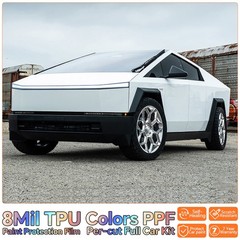 Cybertruck PreCut TPU PPF Paint Protection Film Color Change Gloss Piano White