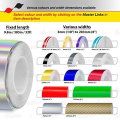 DARK YELLOW Roll PIN STRIPE Body PinStriping Trim Line TAPE Decal Vinyl Stickers