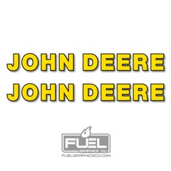 Farming, Implement, Tractor, Combine Premium Vinyl Decal 2-Pack – Yellow & Black