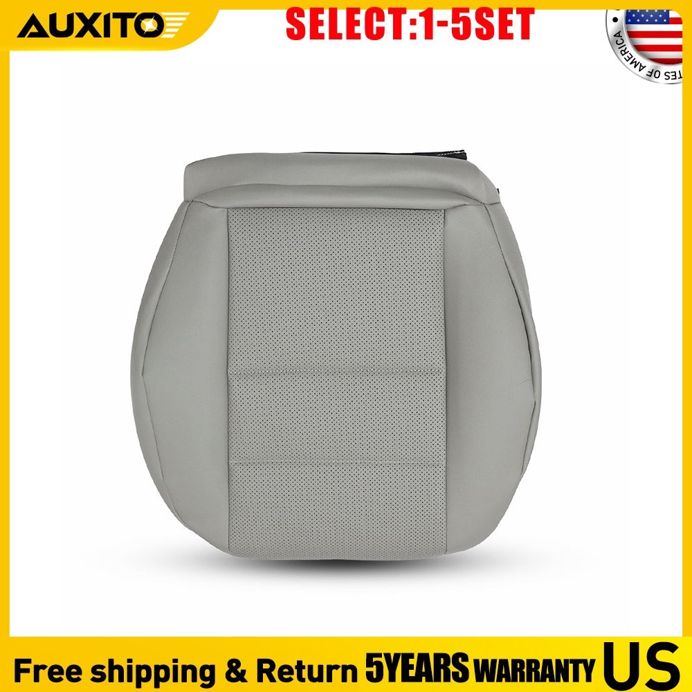 Gray Leather Driver Seat Cover For 08-15 Mercedes Benz GLK280 GLK300 4Matic 1-5X