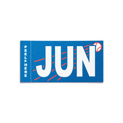 JUNE – California Month Sticker – License Plate – LA Dodgers Registration Tag