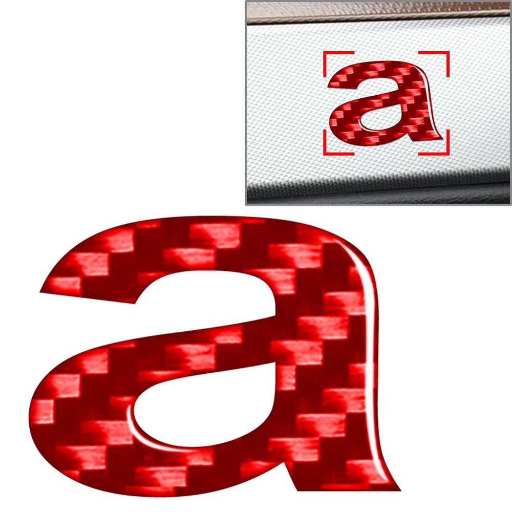 1pc Window Door Wall Car Badge Lowercase Alphabet Letter Decals Sticker