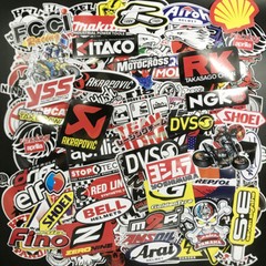 120Pcs Mixed Stickers Motocross Motorcycle Car ATV UTV Racing Helmet Decals Lot