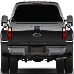 22″x65″ Universal Truck Pickup Rear Window Perforated Decal Tint Graphic Sticker